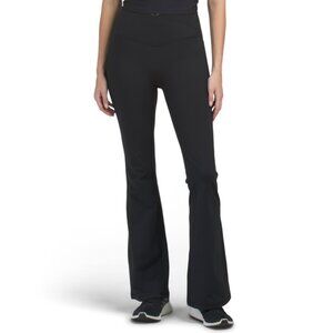YOGALICIOUS Black Lux Sophia Crossover Flared Leg Pants